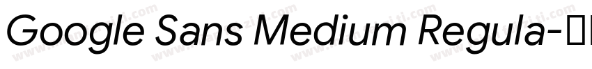 Google Sans Medium Regula字体转换